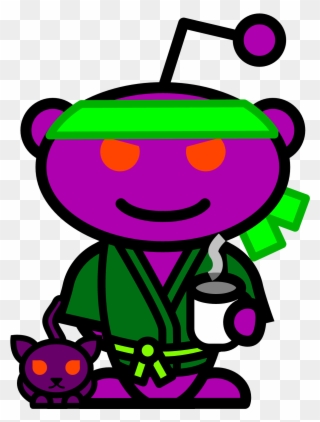 My Snoovatar Is A Purple Robot Ninja - Fortnite Drawing Gingerbread Clipart