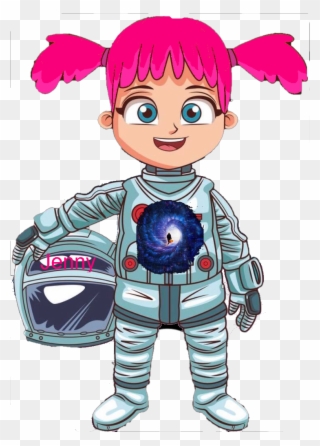 The Storyville Adventure - Astronaut Cartoon Girl Clipart