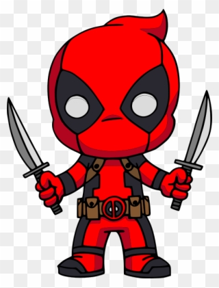 Movies, Personal Use, Deadpool, - Chibi Deadpool Clipart