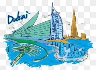 7 Unique Things You Can Only Do In Dubai - Dubai Tour Packages Design Clipart