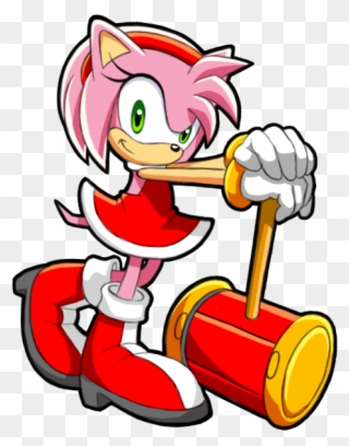 Amy Rose - Amy Rose With Hammer Clipart