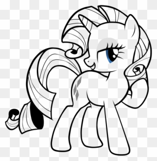 Drawn My Little Pony Rarity - My Little Pony Drawing Rarity Clipart