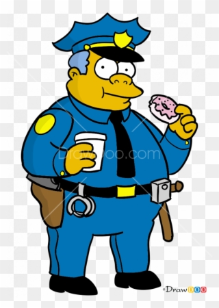 665 X 936 1 Simpsons Donut Police Clipart Pinclipart
