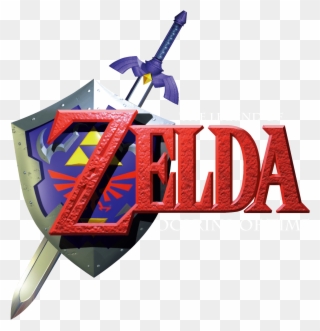 Legend Of Zelda Ocarina Of Time - Zelda Ocarina Of Time Logo Clipart