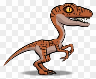 Velociraptor Clipart Raptor - Raptor Dinosaurs Cartoon - Png Download