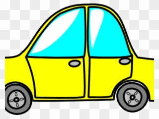 Vehicle Clipart Simple Car - White Car Cartoon Png Transparent Png