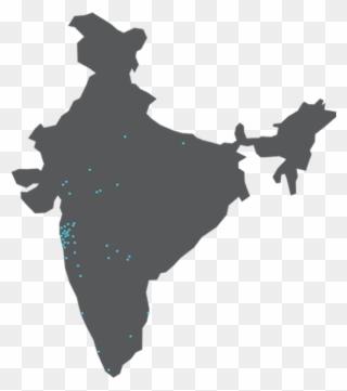 Navi Mumbai Noida Pali Panvel Perambalur Pune Ratnagiri - India Map Vector Clipart