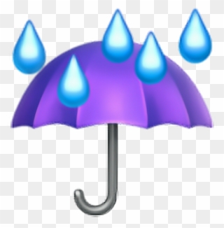 Lluvia Sticker - Umbrella Emoji Png Clipart