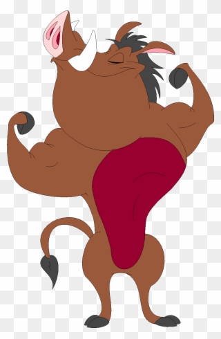 Pumbaa Smith Once Again Shows Off His Muscles - Timon And Pumbaa Muscle Clipart