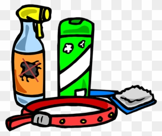 Take Action Against Fleas - Pet Grooming Tools Cartoon Png Clipart
