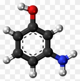 Aminophenol Molecule Chemistry - Guaiacol Molecule Clipart