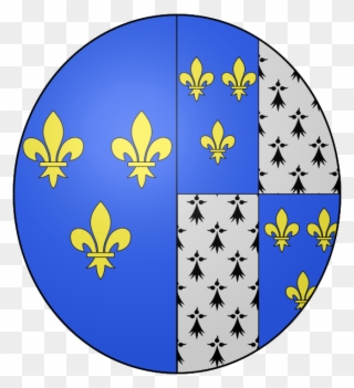 Coat Of Arms Of Queen Claude Of France - Fleur De Lis With Chevron Coat Of Arms Clipart
