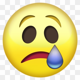 Sad Emoji Png Transparent - Whatsapp Smiley Images Meaning Clipart