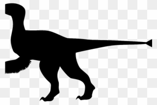 Velociraptor Clipart Dinosaur Silhouette - Velociraptor Silhouette - Png Download