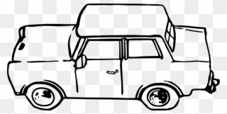 This Graphics Is With The Body About B, /, W, Black - Trabant Clipart - Png Download