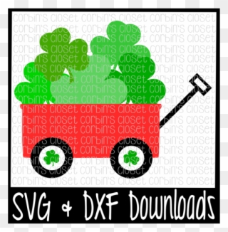 Free Wagon * Red Wagon * Clover * Lucky * St - Sign Clipart
