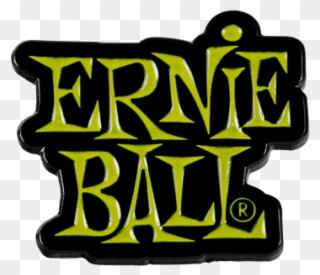 Ernie Ball Green Stacked Logo Enamel Pin Front - Ernie Ball Clipart