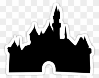 Sleeping Beauty Clipart Shadow - Walt Disney Castle Silhouette Transparent Background - Png Download