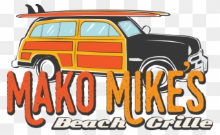 Mako's Beach Grille Bar - Classic Car Clipart