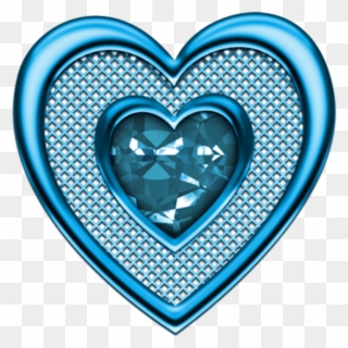 Mq Blue Heart Hearts Diamond Diamonds - Heart Clipart