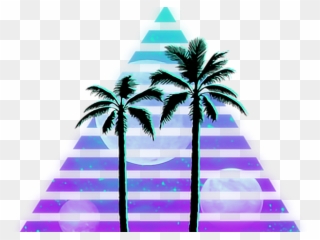 Coconut Clipart Transparent Tumblr - Palm Tree Silhouette Clip Art - Png Download