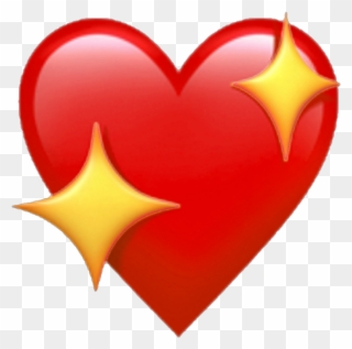 Redemoji Red Heart Redheart Emoji Apple Heartemoji - Heart Emoji Ios Clipart