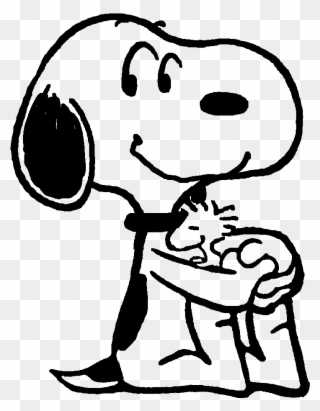Doce E Aconchegante Amizade - Snoopy Sitting Png Clipart
