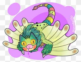 “ Its Da Pukei Pukei This Cute Cat Chameleon Dragon - Monster Hunter Pukei Pukei Cute Clipart