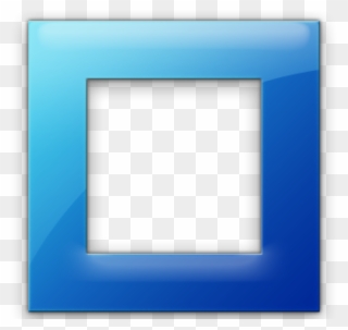 Square Clipart Blue Square - Paper Product - Png Download