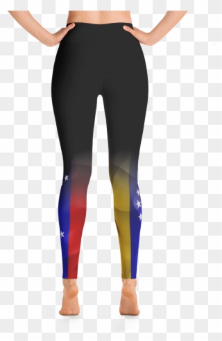 Download Hd Women's Black "organic Venezuela Flag" - Disney Yoga Pants Clipart