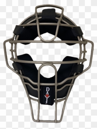 Davis Ice Gray Feather Weight Umpire Mask - All Star Mask Clipart