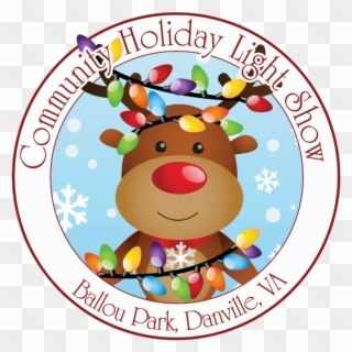 The Community Holiday Light Show, Will Light Up In - Reindeer With Christmas Lights Clipart