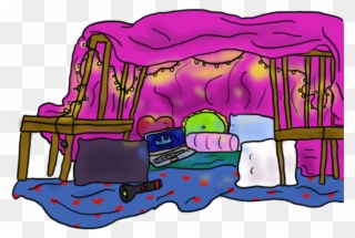 Quilt Clipart Warm Blanket - Blanket Fort Transparent Background - Png Download