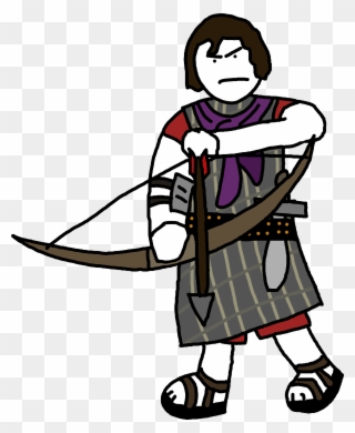 The Old Centurion And His Gang Of Assassins Lead By - Cartoon Clipart