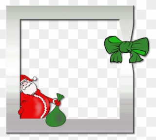 Photo Frame, Photo, Album, Santa Claus, Silver - Ramka Mikołaj Png Clipart