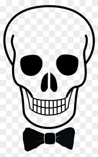 Easy Simple Skull Drawing Clipart