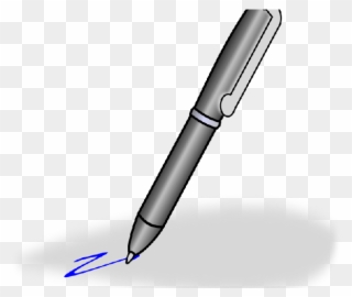 Pen Clipart Old Fashioned - Clipart Ballpen Black And White - Png Download