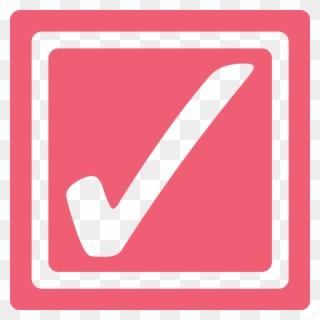 File - Pink Checkbox-checked - Svg - Checkbox Clipart