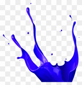 Paint Painter Paints Painting Bluecolor Color Ink Blue - Purple Paint Splash Png Clipart