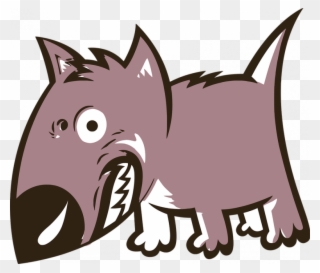 Dog Growling Clipart Angry Animal Canine Free Vector - Cartoon Angry Dog - Png Download