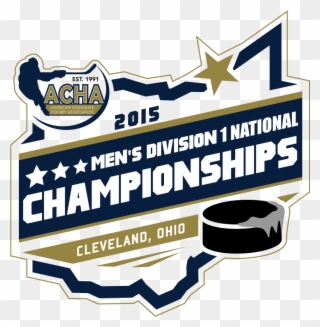 Acha 2015 D1 Men's Full Color - American Collegiate Hockey Association Clipart