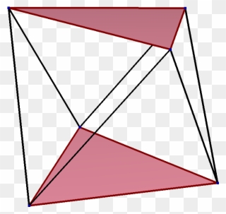 Skew Polygon In Triangular Antiprism - Skew Hexagon Clipart