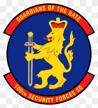 100th Security Forces Squadron Patch - Hollywood Top Gun Logo Clipart
