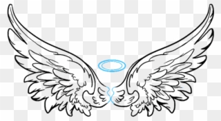 How To Draw Angel Wings In A Few Easy Steps - Drawing Angel Wings Clipart