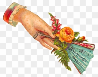 I Love Victorian Hand Whimsies They're So Pretty, Especially - Vintage Victorian Hand Clipart