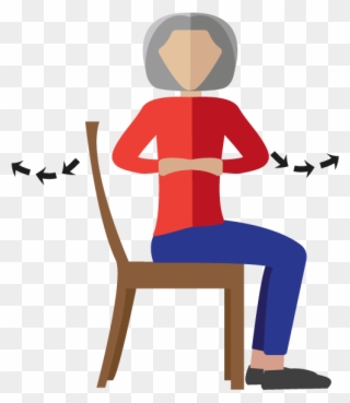 Repeat The Movement 4 Times - Sitting Clipart