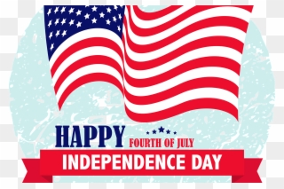Independence Day- Business Offices Are Closed - Flag Of The United States Clipart