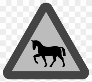 Horse Sign Clipart - Riding Horse Icon Transparent - Png Download