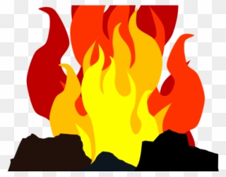 Flames Clipart Charcoal Fire - Coal On Fire Png Transparent Png
