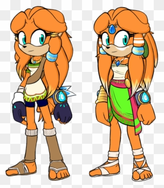 Here You Have The Design Of Tikal In Ancient Times, - Tikal The Echidna Sonic Boom Clipart